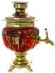 Набор самовар электрический 3 литра с художественной росписью "Клен на бордовом фоне", арт. 190321 фото 2 — Samovars.ru
